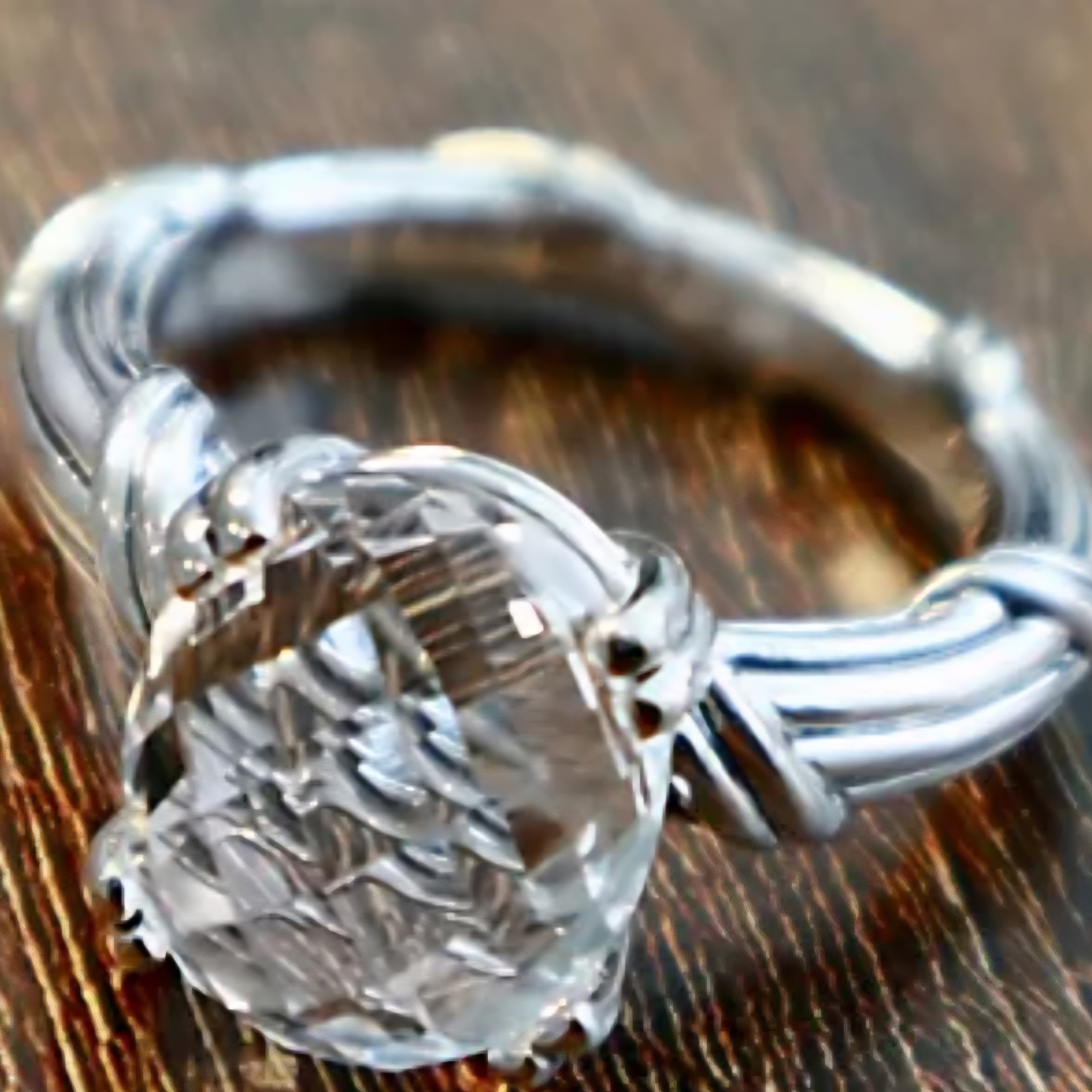 Peter Thomas Roth Silver Solitaire Ring With Qtz Crystal
